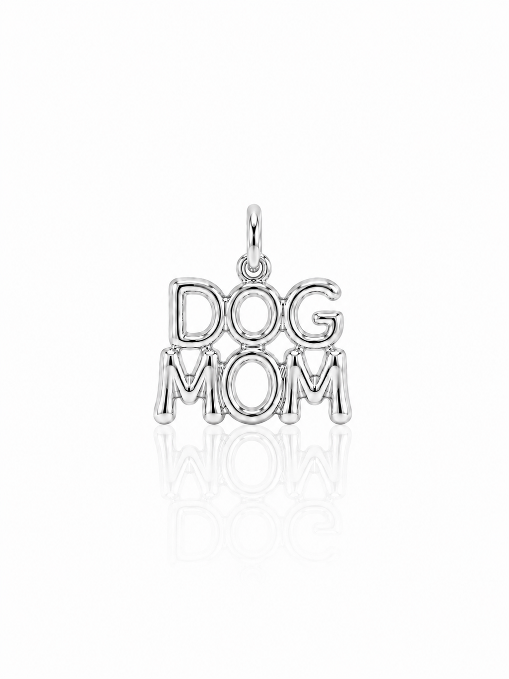 DOG MOM Pendant_Silver